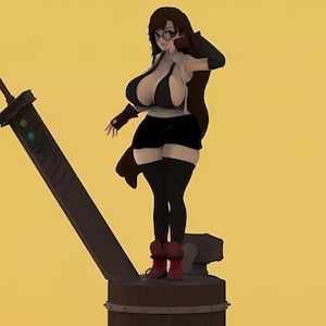 Premium STL File | 3D Print Model | Waifu Statue | High Quality Anime Figure | Digital Download for Collectors | SFW/NSFW