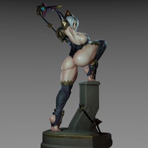 Premium STL File | 3D Print Model | Waifu Statue | High Quality Anime Figure | Digital Download for Collectors | SFW/NSFW