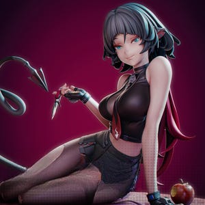 Premium STL File | 3D Print Model | Waifu Statue | High Quality Anime Figure | Digital Download for Collectors | SFW