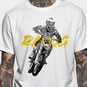 Motorcycle Racing T-Shirt: Off-Road Biker Gift, 100% Cotton