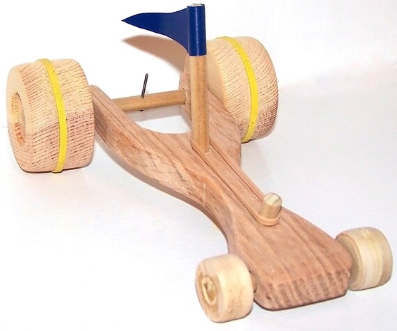 Items Similar To Rubber Band Powered Dragster Race Car Handmade On Etsy