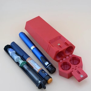 Estuche compacto para plumas de péptidos e insulina - TechPod2 Everyday Carry para 2 plumas (v1-v4)