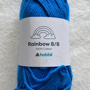 HOBBII 8/8 COTTON BLUE #31 Yarn