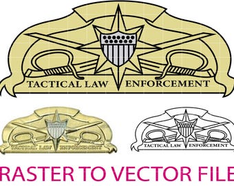 Parche táctico de la Guardia Costera de EE. UU., color y archivo vectorial negro, corte láser CNC, grabado en madera y metal, archivo Cricut, archivo de enrutador CNC.