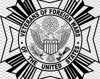 US Zustand veteranen von Auslandsabzeichen Vektordatei cnc Laserschnitt, Holz, Metallgravur, Cricut Datei, cnc Fräser Datei