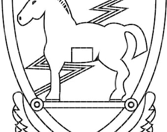 us army 10th special forces group unit crest vector file cnc laser cutting, wood, metal engraving, Cricut file,