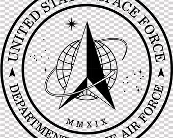United States Space Force seal vector file  for cnc laser cutting, wood, metal engraving, Cricut file, cnc router file