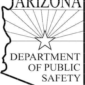 Arizona Dept of Public Safety State Trooper Patch vektorfil CNC-laserskärning, trä, metallgravyr, Cricut-fil, CNC-routfil