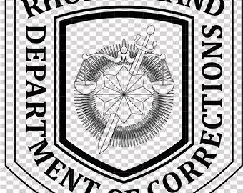Rhode Island Abteilung für Korrekturen, Abzeichen, Vektor, Datei, Cnc-Laserschnitt, Holz, Metallgravur, Cricut-Datei, Cnc-Fräserdatei