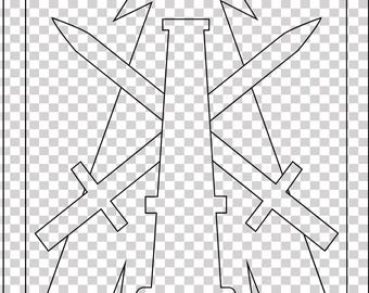 amerikansk armé 214:e fältartilleri DUI SSI-patchvektorfil CNC-laserskärning, trä, metallgravyr, Cricut-fil, CNC-routfil