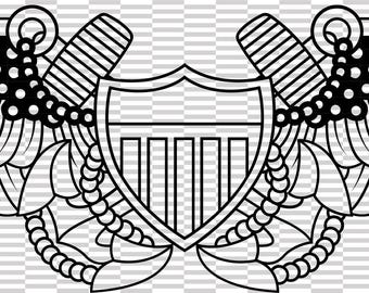 Marinflygarpatch vektorfil cnc laserskärning, trä, metallgravyr, Cricut-fil, cnc-routfil,