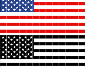 usa flag black white and color  file vector file cnc laser cutting, wood, metal engraving, Cricut file, cnc router file
