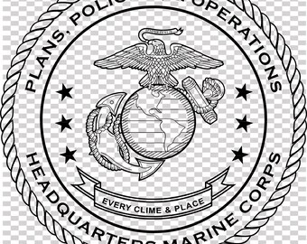 Headpiece Marine Corps Vektordatei Cnc Laserschnitt, Holz, Metallgravur, Cricut Datei, Cnc Fräser Datei