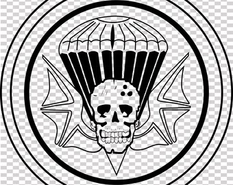 Amerikanska arméns fallskärmsinfanteriregemente 502:a luftburna ww2 patch vektorfil CNC-laserskärning, trä, metallgravyr, Cricut-fil