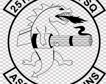 Assam Draggins 25th Fighter Sq patch vektorfil CNC-laserskärning, trä, metallgravyr, Cricut-fil, CNC-routfil
