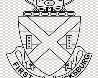 13:e infanteriregementet arméenhet patch vektorfil CNC-laserskärning, trä, metallgravyr, Cricut-fil, CNC-routfil