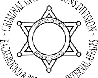 División de Investigaciones Criminales de la Insignia del Sheriff del Condado de Clayton