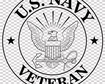 us navy veteran patch vector file cnc laser cutting, wood, metal engraving, Cricut file, cnc router file