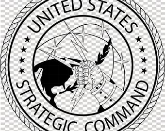United States Strategic Command-märkesvektorfil CNC-laserskärning, trä, metallgravyr, Cricut-fil, CNC-routfil