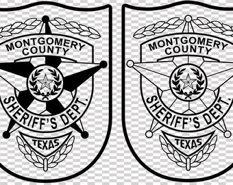county montgomery sheriff’s dept. texas vector file cnc laser cutting, wood, metal engraving, Cricut file, cnc router file