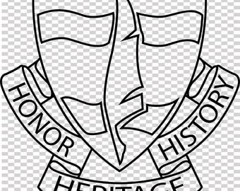 us army 102nd signal battalion patch vector file cnc laser cutting, wood, metal engraving, Cricut file, cnc router file