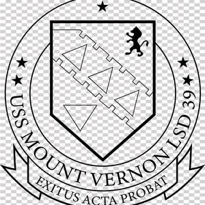 us navy uss mount vernon lsd 39 dock landing ship patch vector file cnc laser cutting, wood, metal engraving, Cricut file, cnc router file