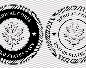 united states navy medical corps patch vector file cnc laser cutting, wood, metal engraving, Cricut file, cnc router file