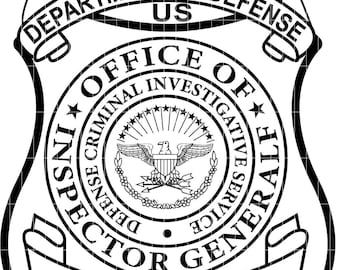 US Abteilung für Verteidigung Spezialagent Abzeichen Vektor Datei cnc Laserschnitt, Holz, Metall Gravur, Cricut Datei