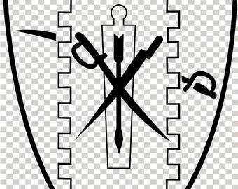 4th Cavalry Regiment patch vector file cnc laser cutting, wood, metal engraving, Cricut file, cnc router file,