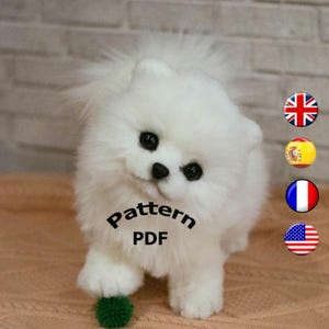 Pomeranian Plush Sewing Pattern: Realistic Faux Fur Toy (PDF Pattern)
