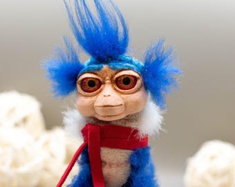 Worm from Labyrinth,ello, monsters kawaii plush ooak handmade gift Art Doll