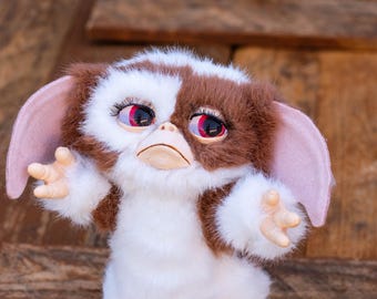 sad Gremlin Gizmo,Gizmo, magwai monsters kawaii plush ooak handmade gift Art Doll disney art black friday