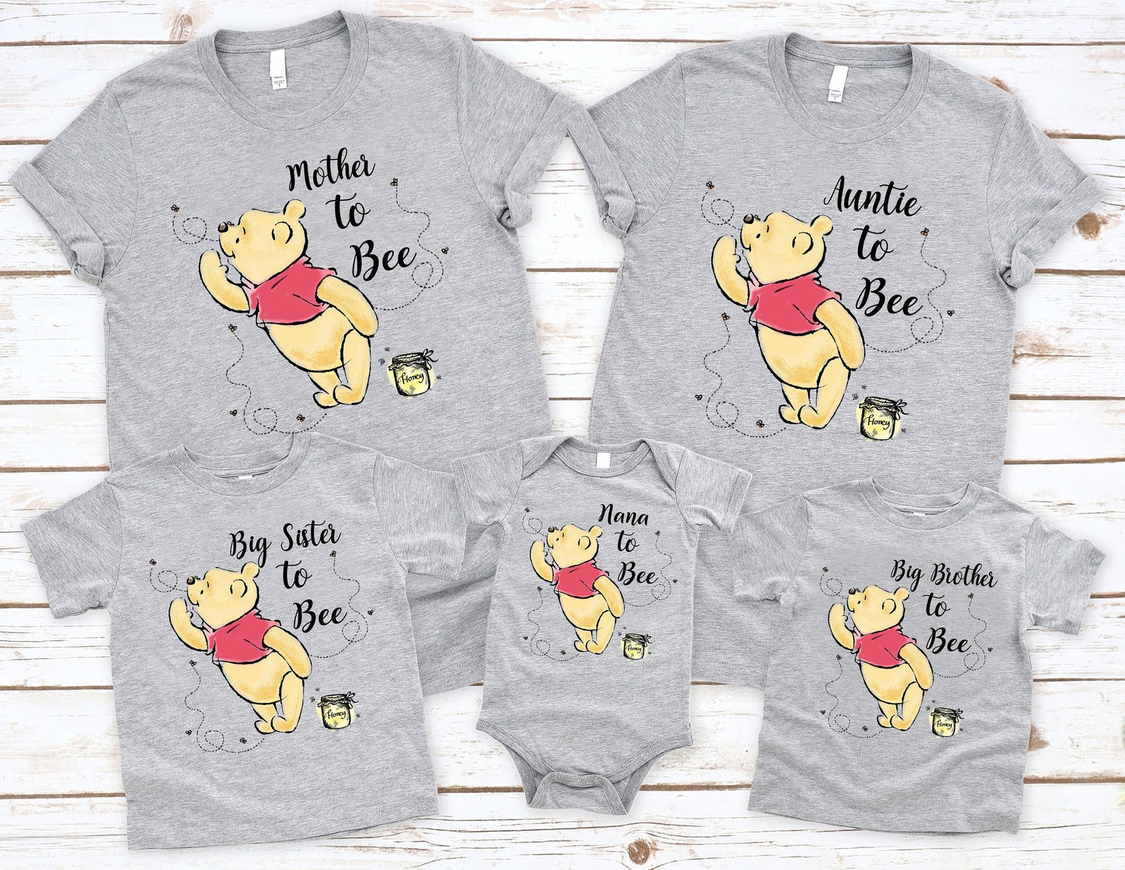 Winnie the Pooh Baby Shower Shirt Big Brother to Bee Shirt Etsy