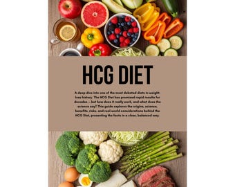HCG Diet Guide - aka VLCD Weight Loss Plan -  Menu, Recipes, Science, History, more...