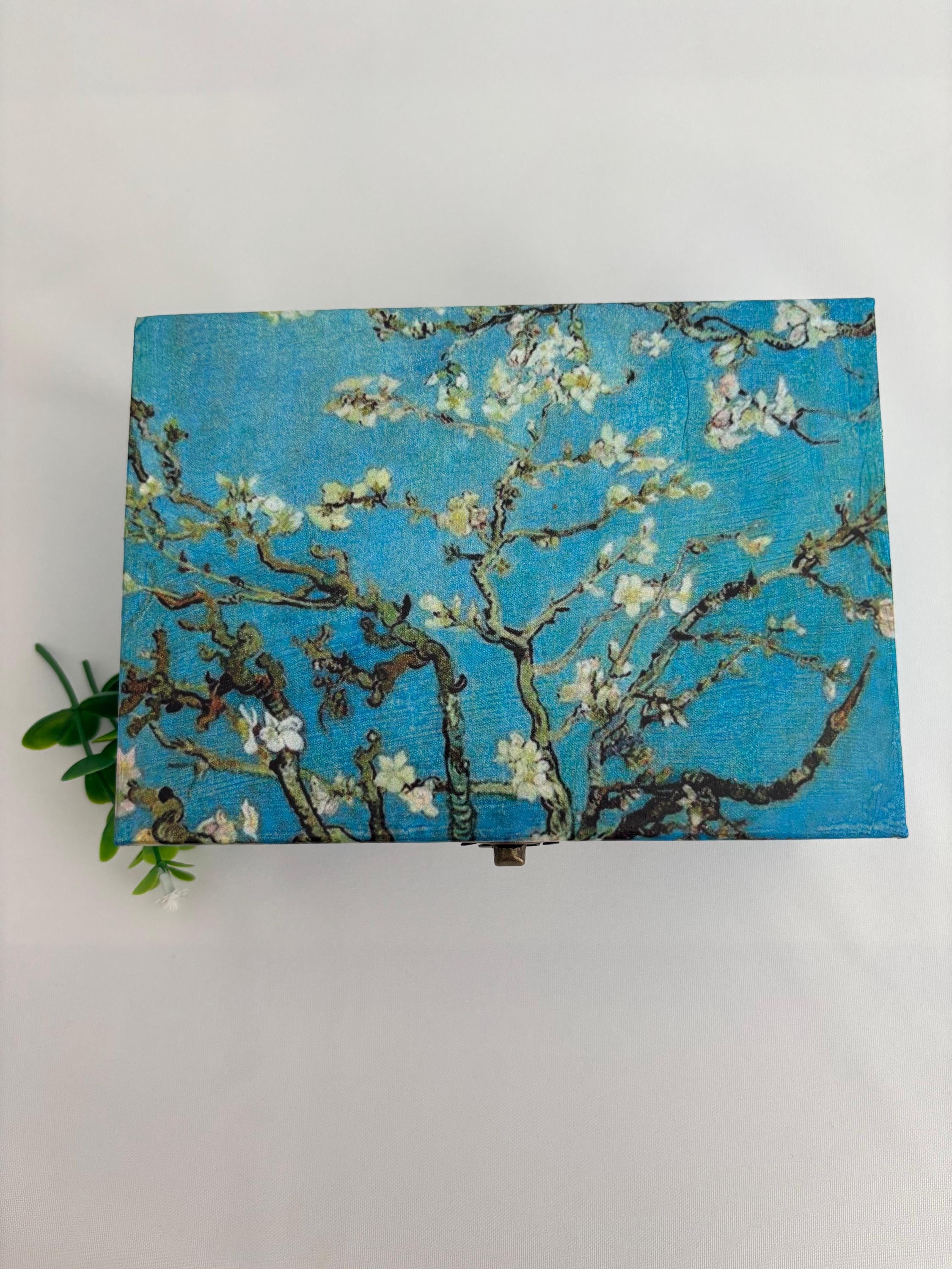 Elegant Vintage Box, Almond Blossom, Vincent Van Gogh, Gift for Her ...
