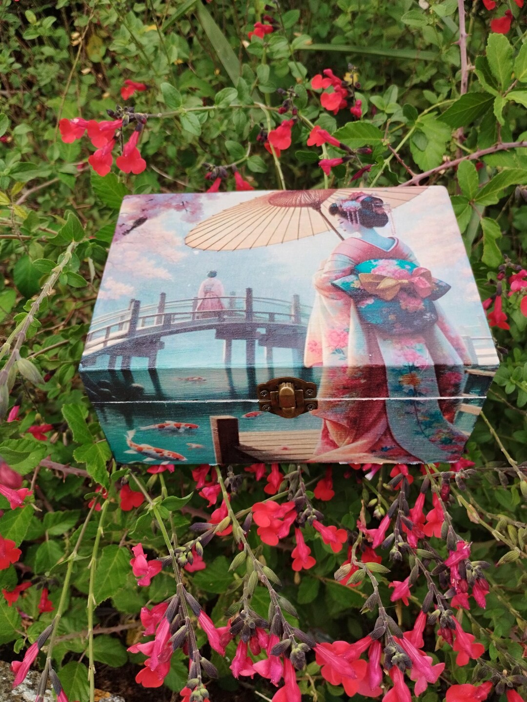 Geisha Box, Japanese Box, Oriental Box, Oriental Jewelry Box, Asian Art ...