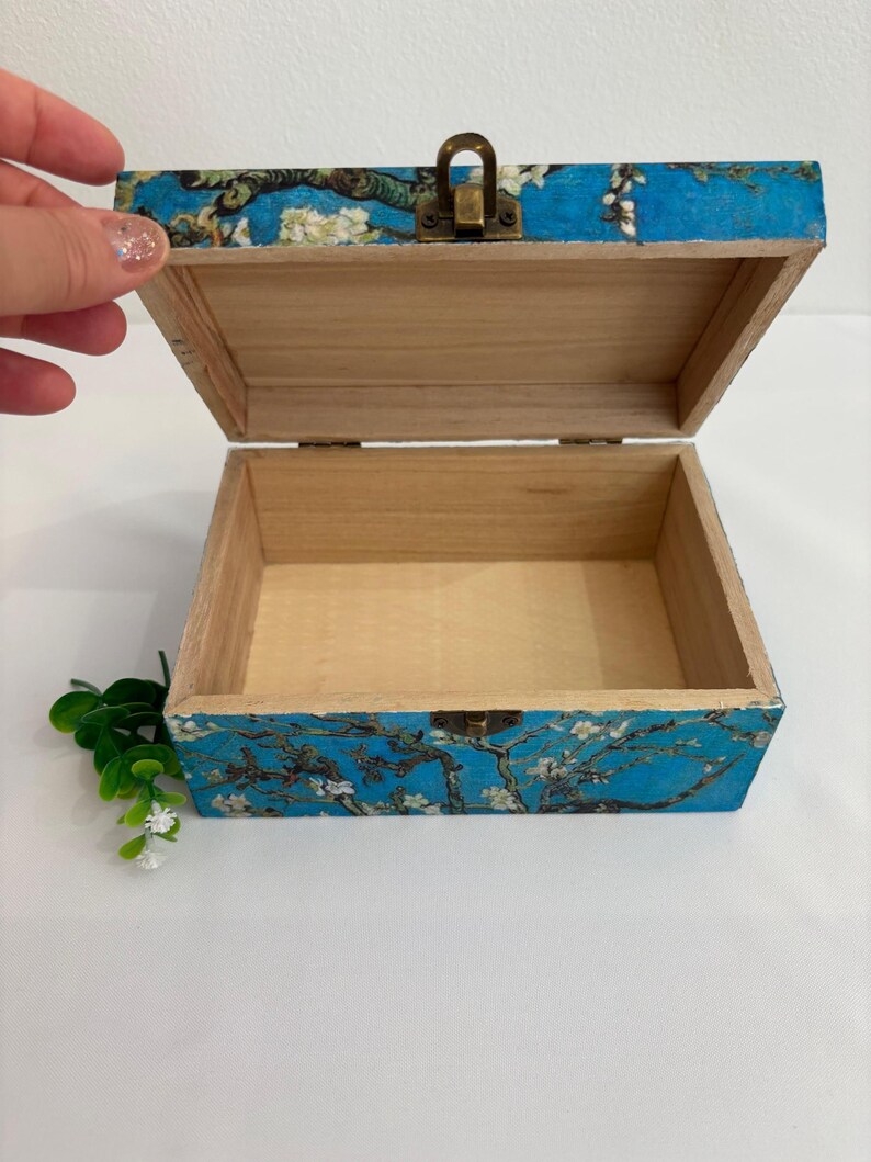 Elegant Vintage Box, Almond Blossom, Vincent Van Gogh, Gift for Her ...