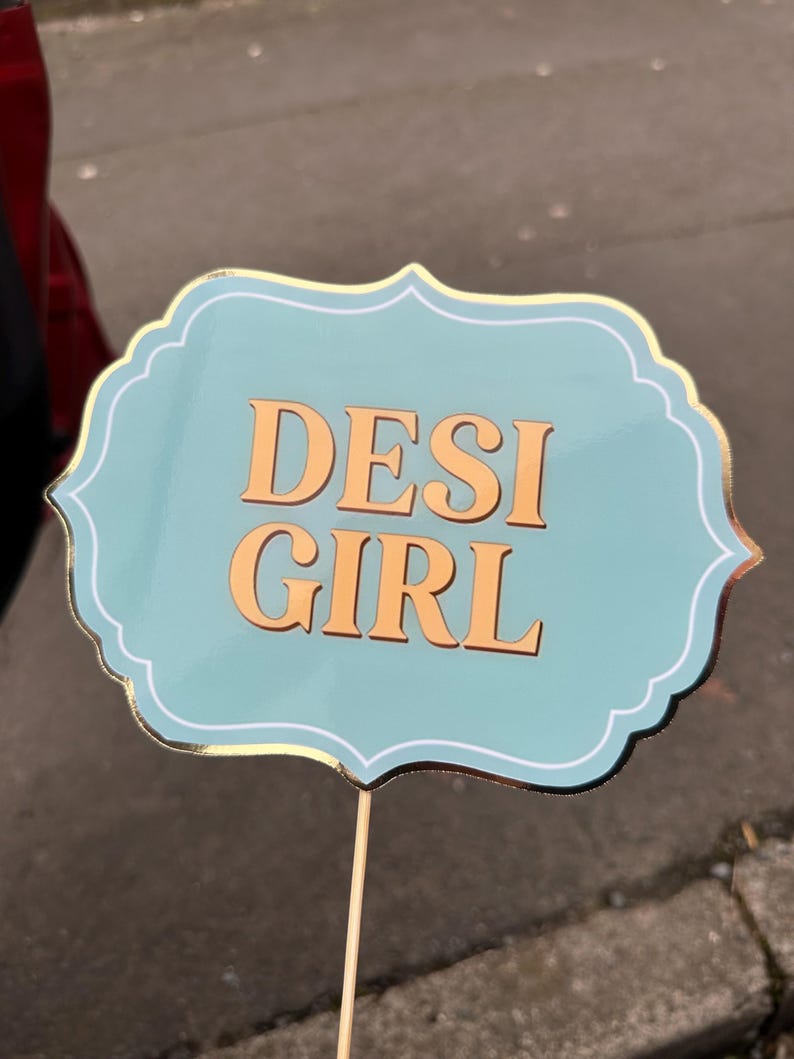 Desi Wedding Photo Booth Props, Mehndi Dholki Signs, Pakistani Indian Celebration Decor afbeelding 5