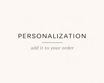 Personalization Add-On (Name/Number)