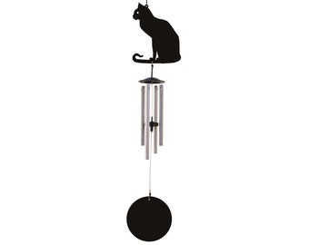 cat memorial wind chime