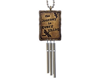 Jacob's Musical Car Charm, The Journey is Everything, Mini Wind Chime