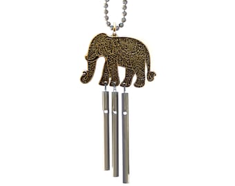 Jacob's Musical Car Charm, Elephant, Mini Wind Chime