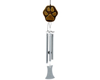 Jacob's Musical Little Piper Chime, Paw Print, Mini Wind Chime