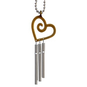 Jacob&#39;s Musical Car Charm, Heart, Mini Wind Chime