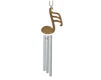 Jacob's Jumbo-sized Car Charm, Musical Note, Mini Wind Chime