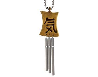 Jacob's Musical Car Charm, Chi symbol, Spirit Mind Energy, Mini Wind Chime