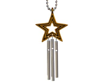 Jacob's Musical Car Charm, Star, Mini Wind Chime