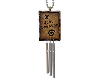 Jacob's Musical Car Charm, Just Breathe, Mini Wind Chime