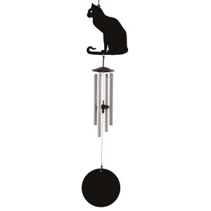 Jacob's Silhouette Chime, Cat, Mini Wind Chime