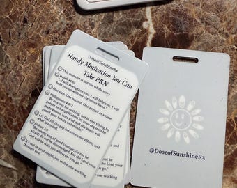 Motivational Badge Buddy | Neutral version | Encouragement Card for Healthcare Workers & Students | DoseofSunshineRx